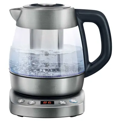 Kettle/ Sencor SWK 1080SS Electric Kettle, Volume 1l, 60-70-80-90-100 °C, Central 360° Strix connector, Power 2200 W, 880gr Kettle/ Sencor SWK 1080SS Electric Kettle, Volume 1l, 60-70-80-90-100 °C, Central 360° Strix connector, Power 2200 W, 880gr