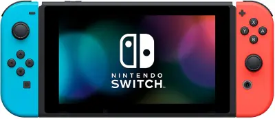Nintendo Switch With Neon Blue & Red Joy‑Con