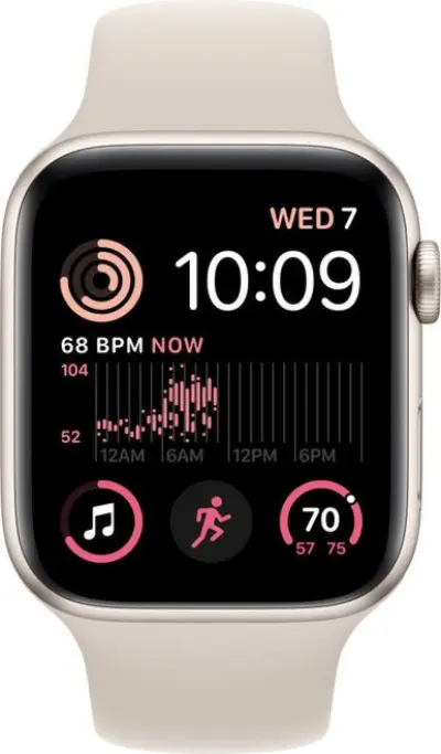 Apple Watch SE GPS 44mm Starlight Aluminium Case with