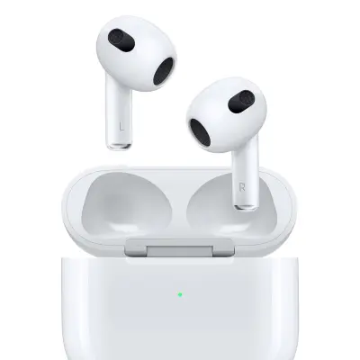 イヤホン Apple AirPods with Wireless Charging Apple AirPods 3 with Lightning Charging Case (MPNY3RU/A)