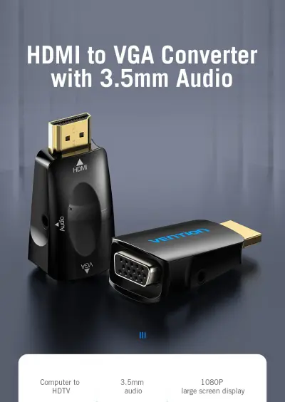 Vention AIDB0 HDMI to VGA Converter with Audio