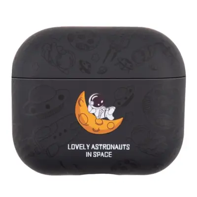 Mobile Accessory Other/ For Apple AirPods 3 TPU Water Transfer Printing Earphone Charging Case Shockproof Protective Cover - Black Astronaut