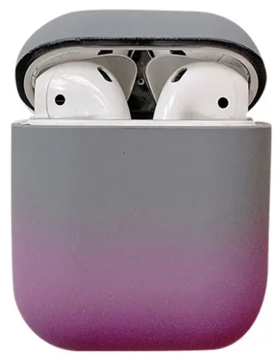 Mobile Accessory Other/ For Apple AirPods 2nd gen.Gradient Frosted PC Hard Case Protective Cover (without Buckle) - Grey / Purple