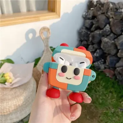 Mobile Accessory Other/ for Apple AirPods Pro Cartoon Robot Soft Silicone Protective Case Cover