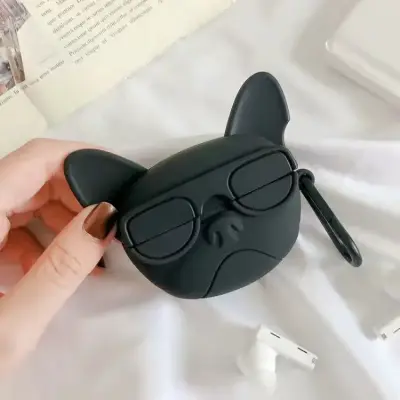Mobile Accessory Other/ For Apple AirPods Pro with Buckle Bluetooth Silicone Case - Black/Dog Mobile Accessory Other/ For Apple AirPods Pro with Buckle Bluetooth Silicone Case - Black/Dog
