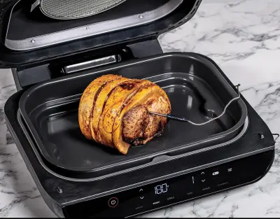 Ninja AG551EUCP Foodi Max Health Grill Air Fryer Black/Gold