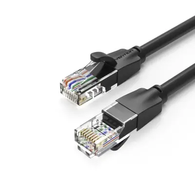 Network Passive/ PATCH CORD/ VENTION IBEBD Cat.6 UTP Patch Cable 0.5M Black