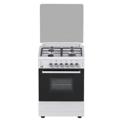 Gas Cooker/ Oz/ Oz OE 6040 W TOP FFD / OQ60X60W4E Coocker, 4Gas, Oven-Electric, Convection,Lighter, 3Plates, 60x60x85, White, Top glass Gas Cooker/ Oz/ Oz OE 6040 W TOP FFD / OQ60X60W4E Coocker, 4Gas, Oven-Electric, Convection,Lighter, 3Plates, 60x60x85, White, Top glass