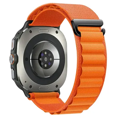 Smart Watch Band/ For Samsung Galaxy Watch Ultra 47mm Nylon Watch Strap G Hook Wristband - Orange Smart Watch Band/ For Samsung Galaxy Watch Ultra 47mm Nylon Watch Strap G Hook Wristband - Orange