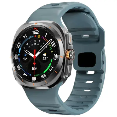 Smart Watch Band/ For Samsung Galaxy Watch Ultra 47mm Silicone Watch Band Breathable Sport Watch Strap - Ocean Blue Smart Watch Band/ For Samsung Galaxy Watch Ultra 47mm Silicone Watch Band Breathable Sport Watch Strap - Ocean Blue