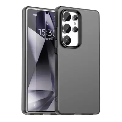 Mobile Phone Case/ For Samsung Galaxy S25 Ultra Case PC+TPU+PET Matte Anti-Drop Phone Back Cover - Black Mobile Phone Case/ For Samsung Galaxy S25 Ultra Case PC+TPU+PET Matte Anti-Drop Phone Back Cover - Black