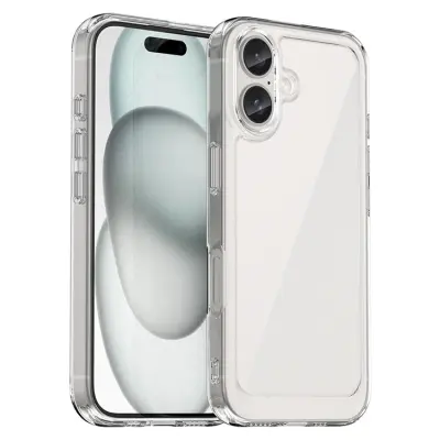 Mobile Phone Case/ For iPhone 16 Clear Case TPU + Acrylic Slim Phone Cover