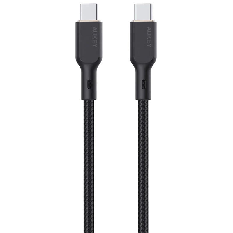 Android/ AUKEY CB-KCC102 C-to-C 1.8M 100W Kevlar Braided USB 2.0 Cable Black