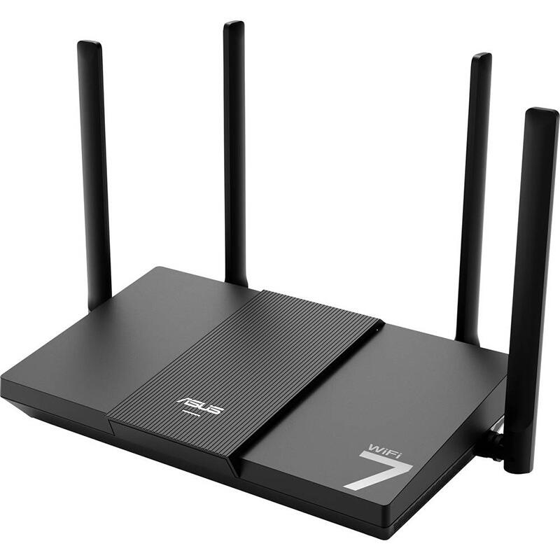 Network Active/ Router/ Asus/ ASUS RT-BE50 wireless router Gigabit Ethernet Dual-band Wifi 7 Black