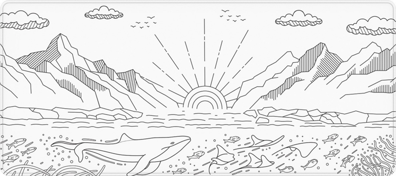 Dark Project Mousepad - XL - Nostra - White