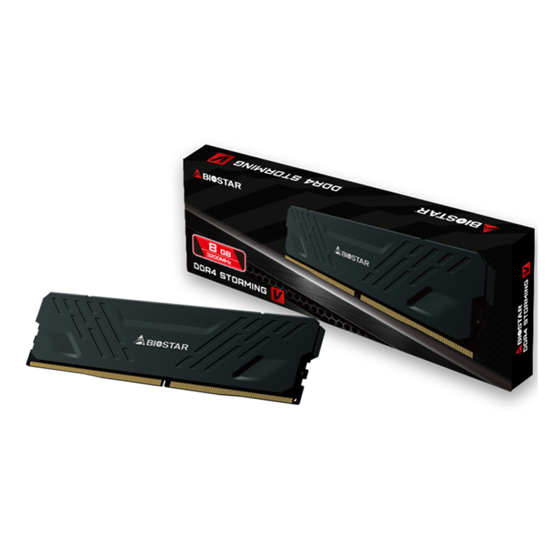 PC Components/ Memory/ DDR4 DIMM 288pin/ Biostar DRAM,DRAM Heatsink Storming V 8GB DDR4