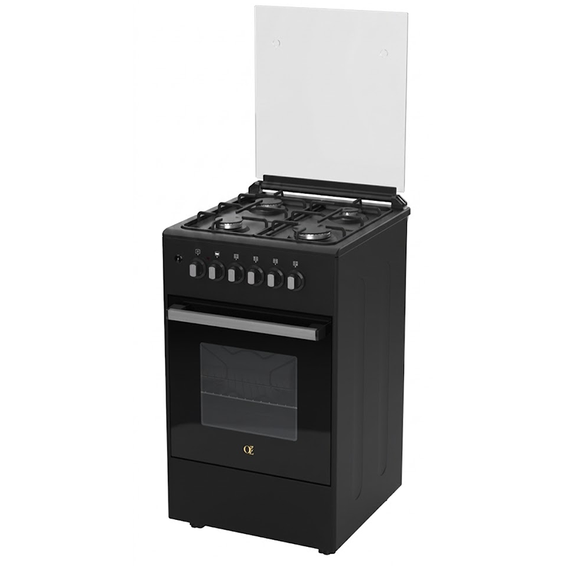 Oz OE 5040 BL / 4Gas / Electric Oven / 50x50x85cm / FFD / Mate Black