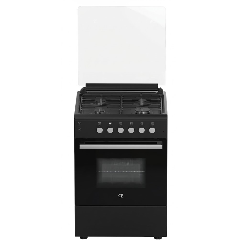Oz OE 6040 BL / 4Gas / Electric Oven / 60x60x85cm / FFD / Mate Black